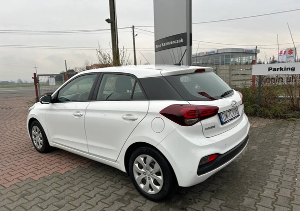 Hyundai i20 cena 51537 przebieg: 112190, rok produkcji 2018 z Wojnicz małe 254